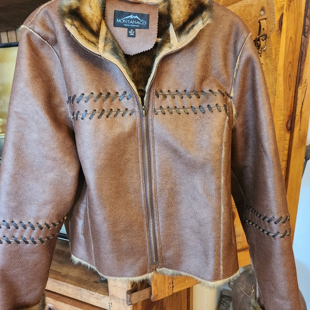 Womens leather jacket Medium